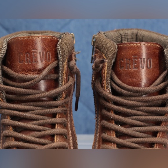 Crevo Camden 225 Cap Toe Chestnut Leather Boot Brown Side Zip Men’s US Sz 10 - Picture 4 of 9